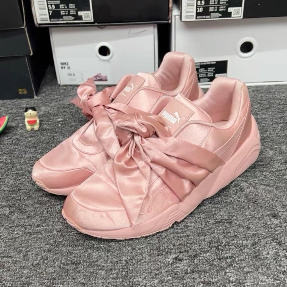 PUMA x Rihanna Fenty Pink Bow Sneakers